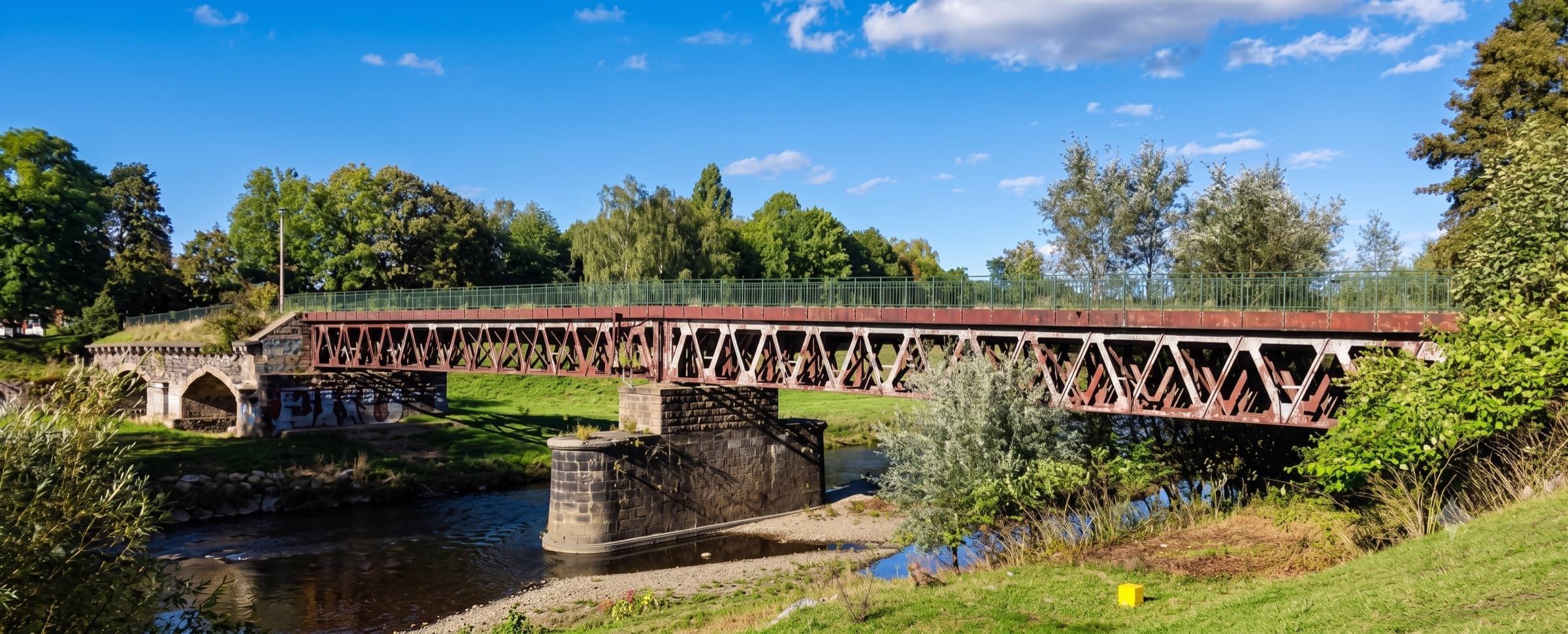 Brücke über die Mulde bei Zwickau